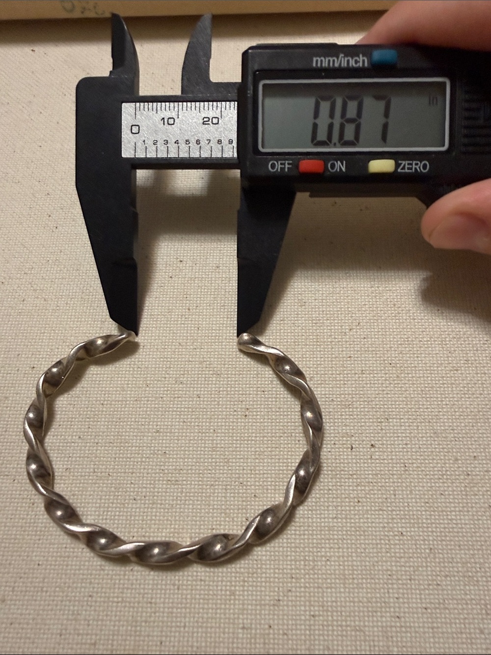 Sterling Silver Twisted Open Cuff Bracelet Not marked - Picture 9 of 16